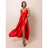 Červené lesklé elegantní šaty GORGEOUS