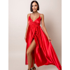 Červené lesklé elegantní šaty GORGEOUS