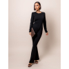 Černý elegantní overal DANTIENS s průstřihy