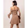 Světle hnědé elegantní šaty CORAY