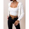 Bílý elegantní svetr ARCHIE s topem