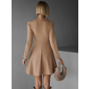 Světle hnědé elegantní šaty BUTTONI jednoduchého střihu