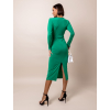 Zelené elegantní šaty SANITI s řasením
