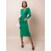 Zelené elegantní šaty SANITI s řasením