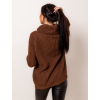 Hnědý svetr ESTHIE s rolákem