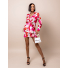Růžové elegantní šaty TRUETT se vzory