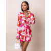 Růžové elegantní šaty TRUETT se vzory