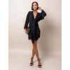 Černé elegantní šaty BANKIE na zavazování