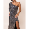 Stříbrné elegantní šaty REFINED s flitry