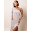 Krémové elegantní šaty REFINED s flitry