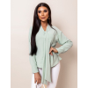 Mentolová elegantní košile LILANI s mašlí