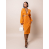 Oranžové elegantní šaty SUNVIL s rozparkem