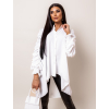 Bílá delší košile COILED s dlouhým rukávem