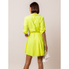 Neon žluté lehké šaty FOGGY s knoflíky