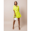 Neon žluté lehké šaty FOGGY s knoflíky