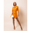 Oranžové lehké šaty FOGGY s knoflíky