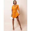 Oranžové lehké šaty FOGGY s knoflíky