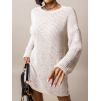 Krémový delší pletený svetr TENESSIE