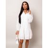 Bílé elegantní šaty ASTERRI s krajkou