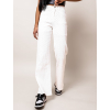 Bílé denim džíny MAYA s rozšířenými nohavicemi
