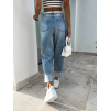 Světle modré roztrhané denim džíny LYNARED