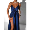 Tmavě modré elegantní dlouhé šaty FAIRYTALE