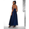Tmavě modré elegantní dlouhé šaty FAIRYTALE
