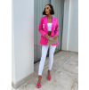 Růžové elegantní sako HOWASI s potisky
