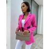 Růžové elegantní sako HOWASI s potisky