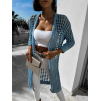 Světle modrý delší cardigan SHAUNY