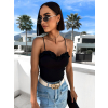 Černý korzetový top MALORYN