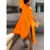 Oranžové košilové šaty NESSY