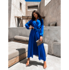 Královsky modré elegantní šaty WOMAN s dlouhým rukávem