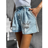 Světle modré denim kraťasy HENNOSI
