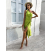 Světle zelené elegantní šaty LATINEN s průstřihy