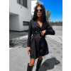 Černé elegantní šaty GENTENI s páskem