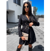 Černé elegantní šaty GENTENI s páskem