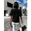 Černé tričko MAKILET s krátkým rukávem