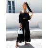 Černý elegantní dvoudílný komplet HATTIE na zavazování