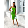 Světle zelené elegantní šaty ASTRILITH s řasením