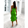 Světle zelené elegantní šaty ASTRILITH s řasením