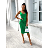 Zelené elegantní šaty ASTRILITH s řasením