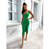 Zelené elegantní šaty ASTRILITH s řasením