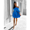 Královsky modré elegantní šaty WOLKA s páskem