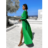 Zelené dlouhé elegantní šaty JOELLIAN