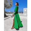 Zelené dlouhé elegantní šaty JOELLIAN