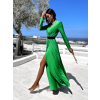 Zelené dlouhé elegantní šaty JOELLIAN