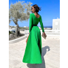 Zelené dlouhé elegantní šaty JOELLIAN