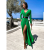 Zelené dlouhé elegantní šaty JOELLIAN
