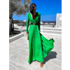 Zelené dlouhé elegantní šaty JOELLIAN